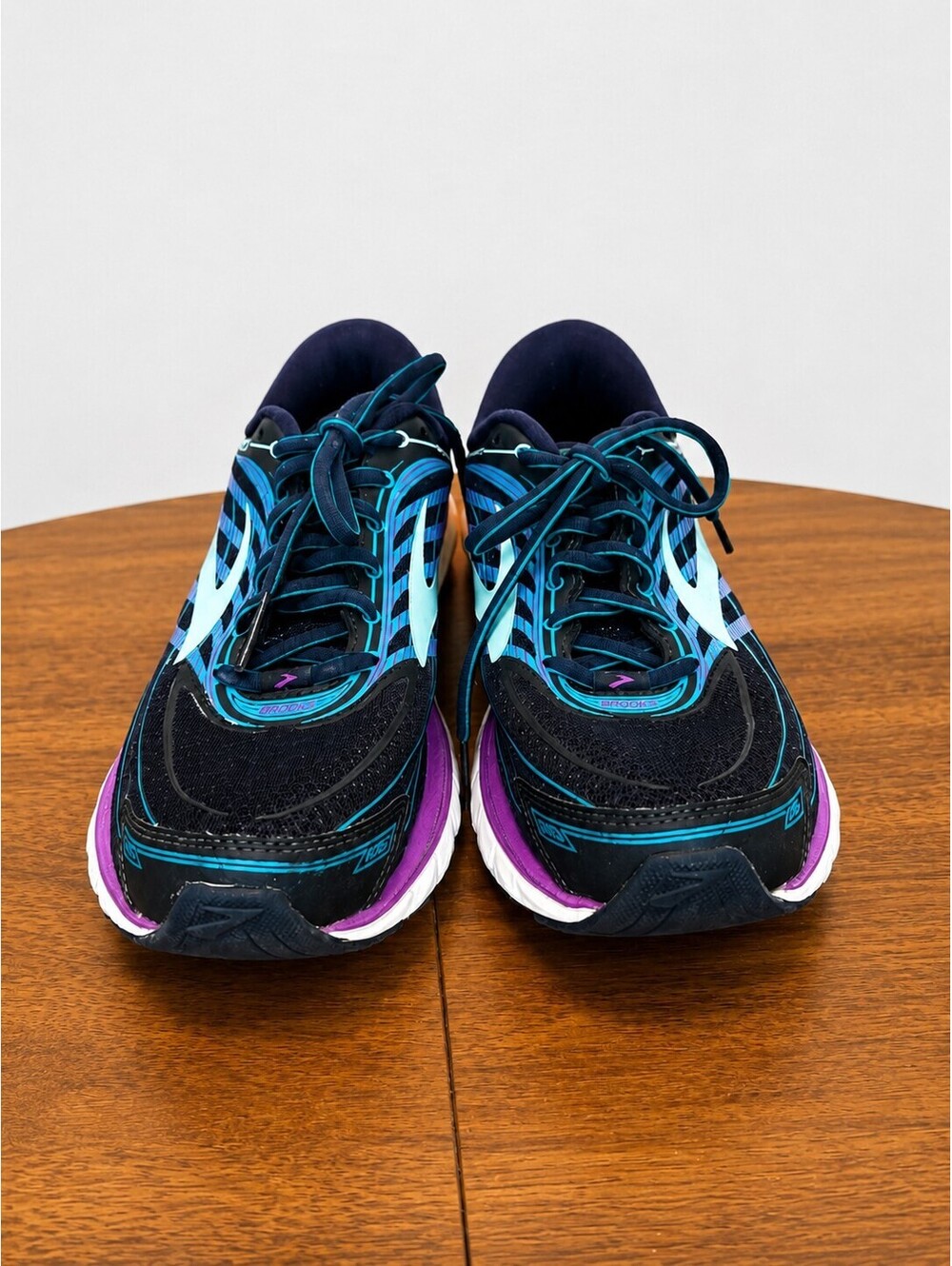 Brooks Glycerin 15 Women's Size 10 Running Shoes Navy Teal Purple Super DNA